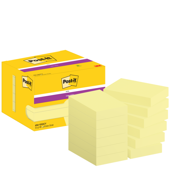 Haftnotizen Post-it 76x51 mm gelb, Art.-Nr. 656 - Paterno B2B-Shop