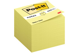 Haftnotizwürfel Post-it 76x76 mm gelb, Art.-Nr. 636B - Paterno B2B-Shop