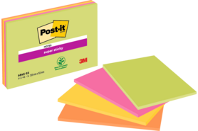 Haftnotizen Post-it Super Sticky, Großformat, Art.-Nr. 6845-SSP - Paterno B2B-Shop