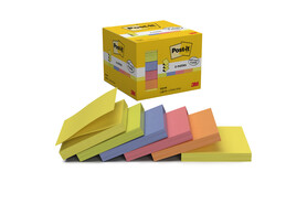 Haftnotizen Post-it 76x76 mm Z-Notes Neonfarben, Art.-Nr. R330NRB - Paterno B2B-Shop