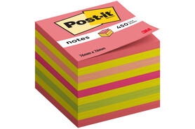 Haftnotizwürfel Post-it 76x76 mm farbig, Art.-Nr. 2028NP - Paterno B2B-Shop
