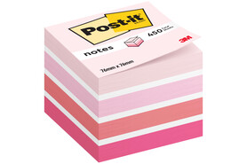 Haftnotizwürfel Post-it 76x76 mm pastellpink, Art.-Nr. 2028P - Paterno B2B-Shop