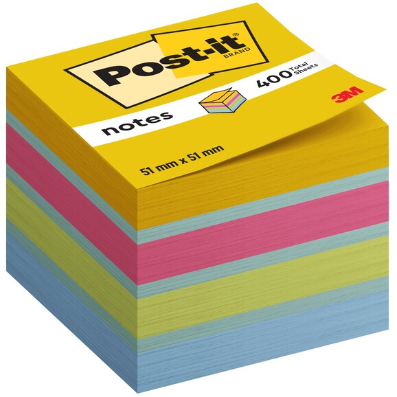 Haftnotizwürfel Post-it 51x51 mm Mini ultrafarben, Art.-Nr. 2051-U - Paterno B2B-Shop