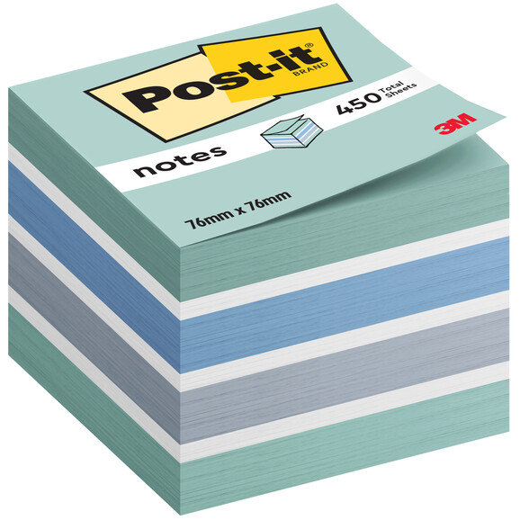 Haftnotizwürfel Post-it 76x76 mm pastelblau, Art.-Nr. 2028B - Paterno B2B-Shop